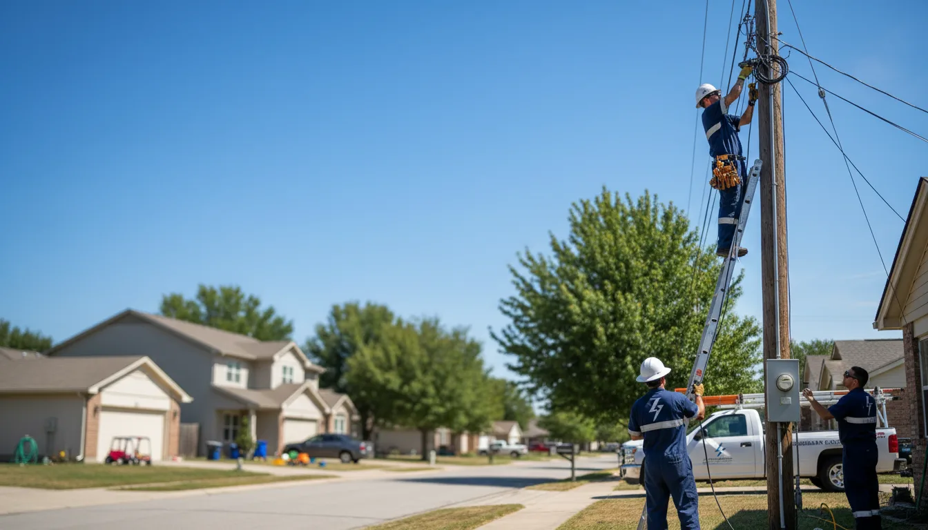 Residential electrician providing installation services in Molino, FL